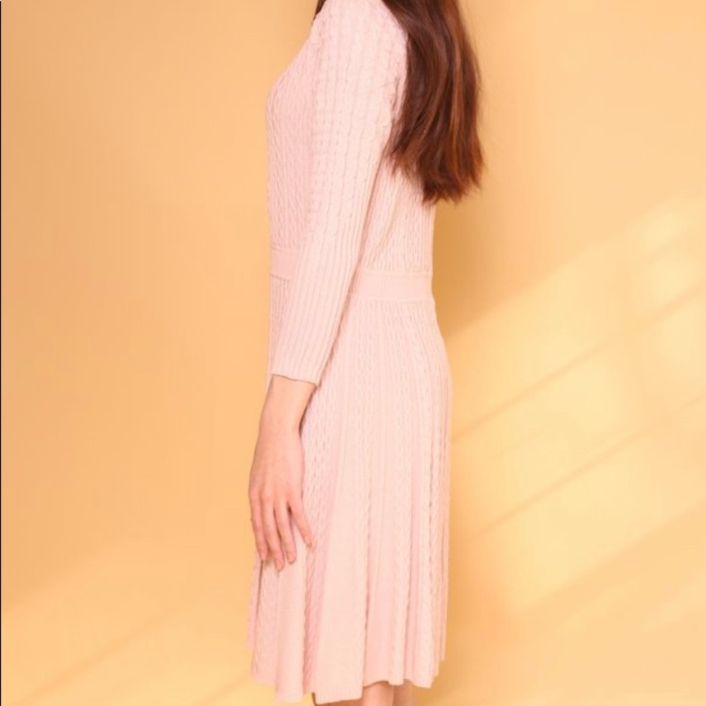 INTENTIONALLY ___ ARCHIVE 0282 CK KNIT DRESS ROSE - Picture 2 of 4